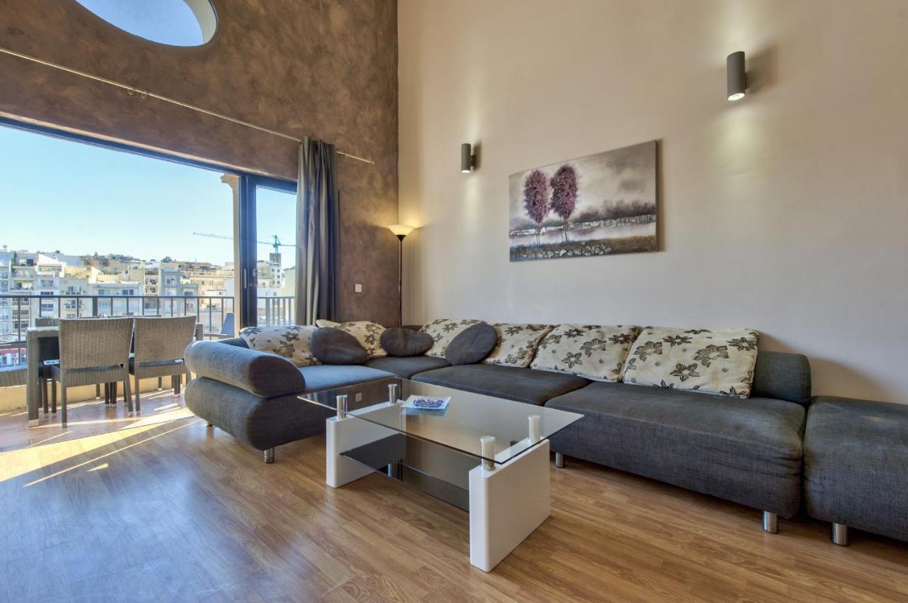Spinola Court - Stunning Seaview Apartment & Penthouse On Spinola Bay By Shortletsmalta Saint Julian's 外观 照片